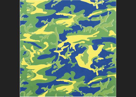 Andy Warhol Camouflage green blue yellow